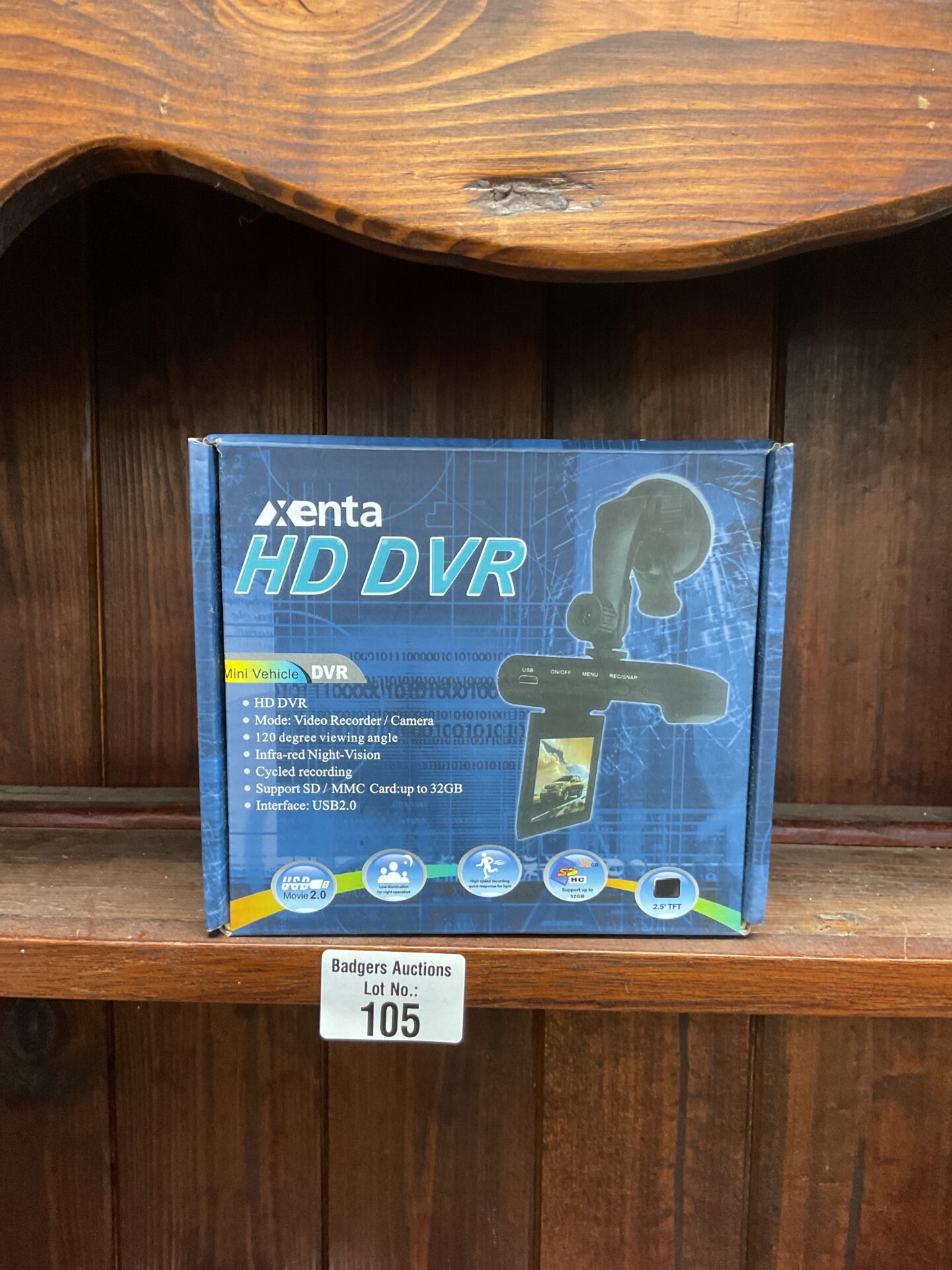 105 Xenta hd dvr car dash cam