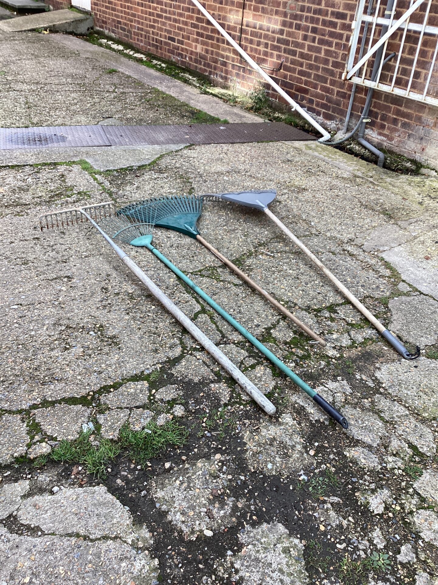 1054 Four Garden Rakes