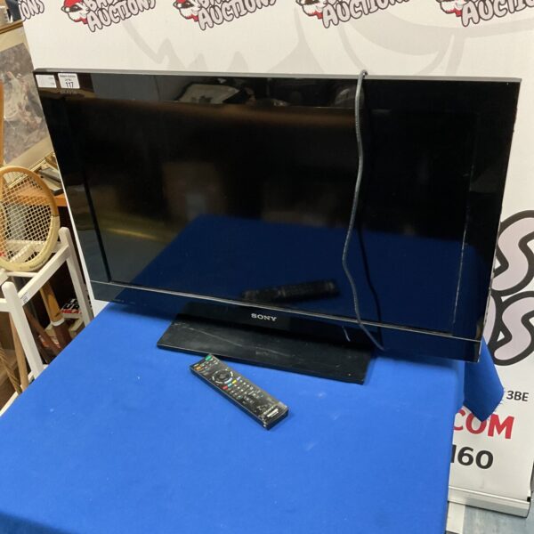 Sony Bravia 32 inch television with remote control.