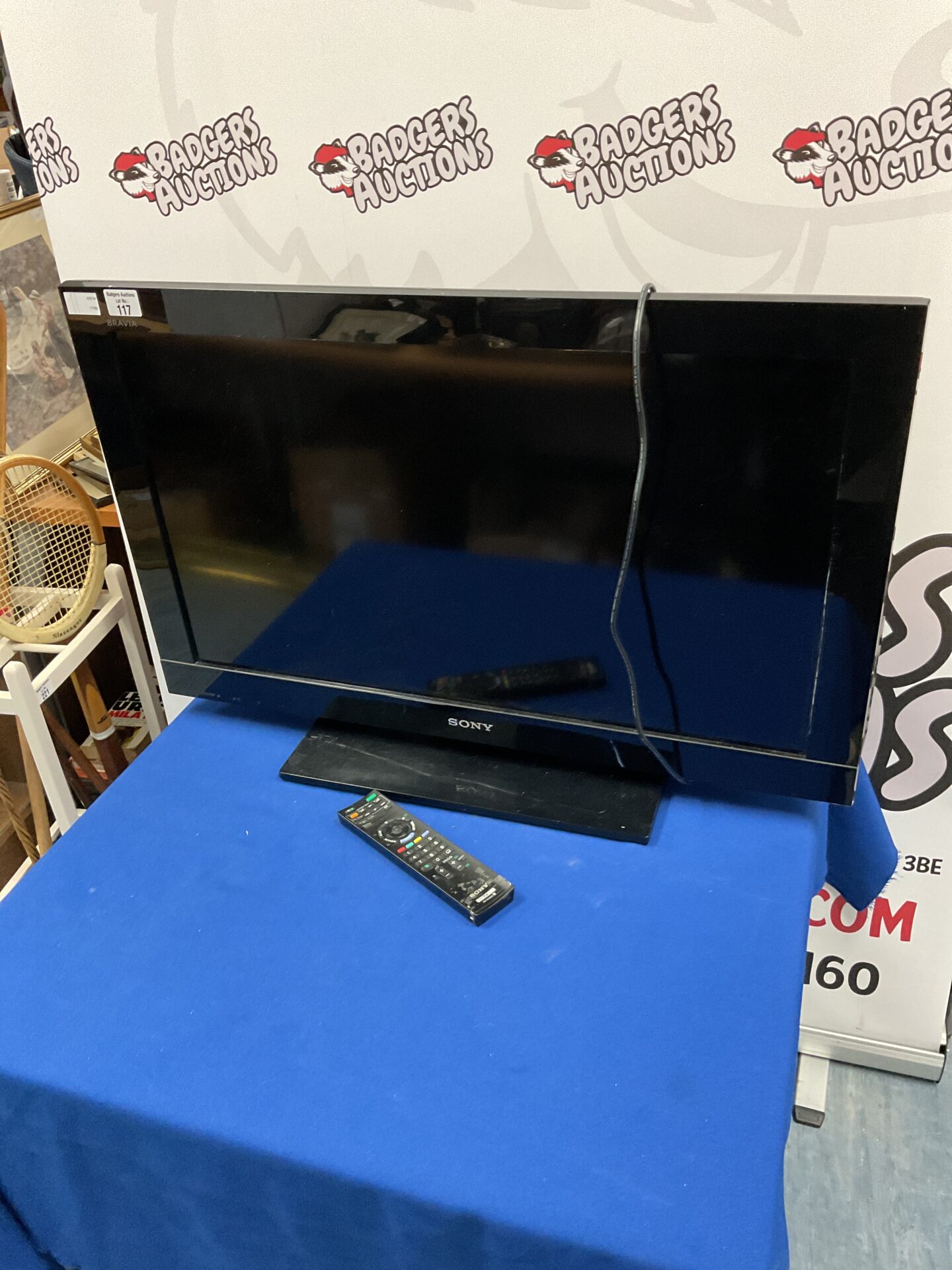 117 Sony Bravia 32” television with remote
