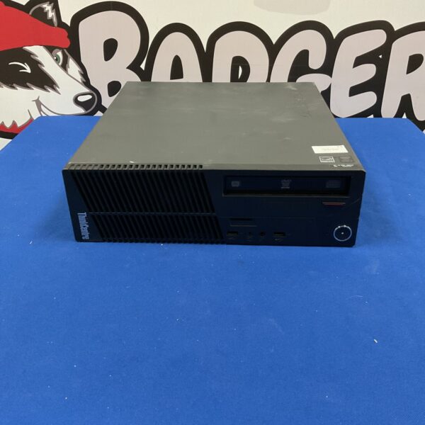 Lenovo ThinkCentre M73 desktop computer tower in used condition.