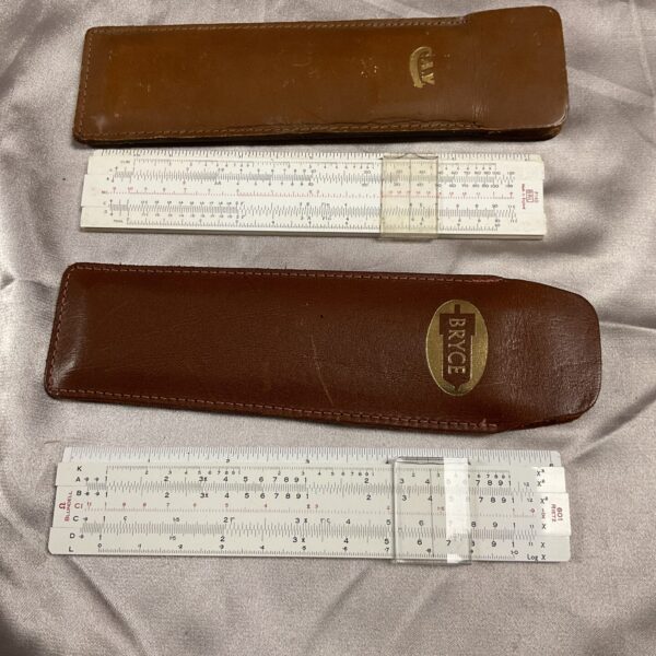 Vintage Pickett slide rule for mathematical calculations and engineering.