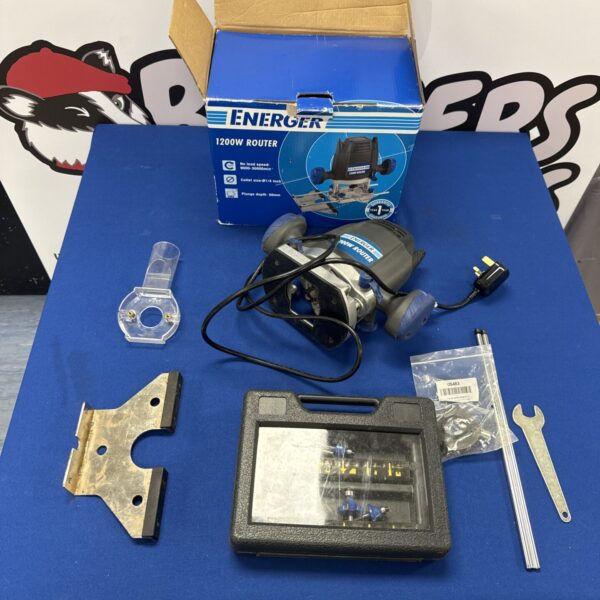 Energer 1200w router power tool for woodworking projects.