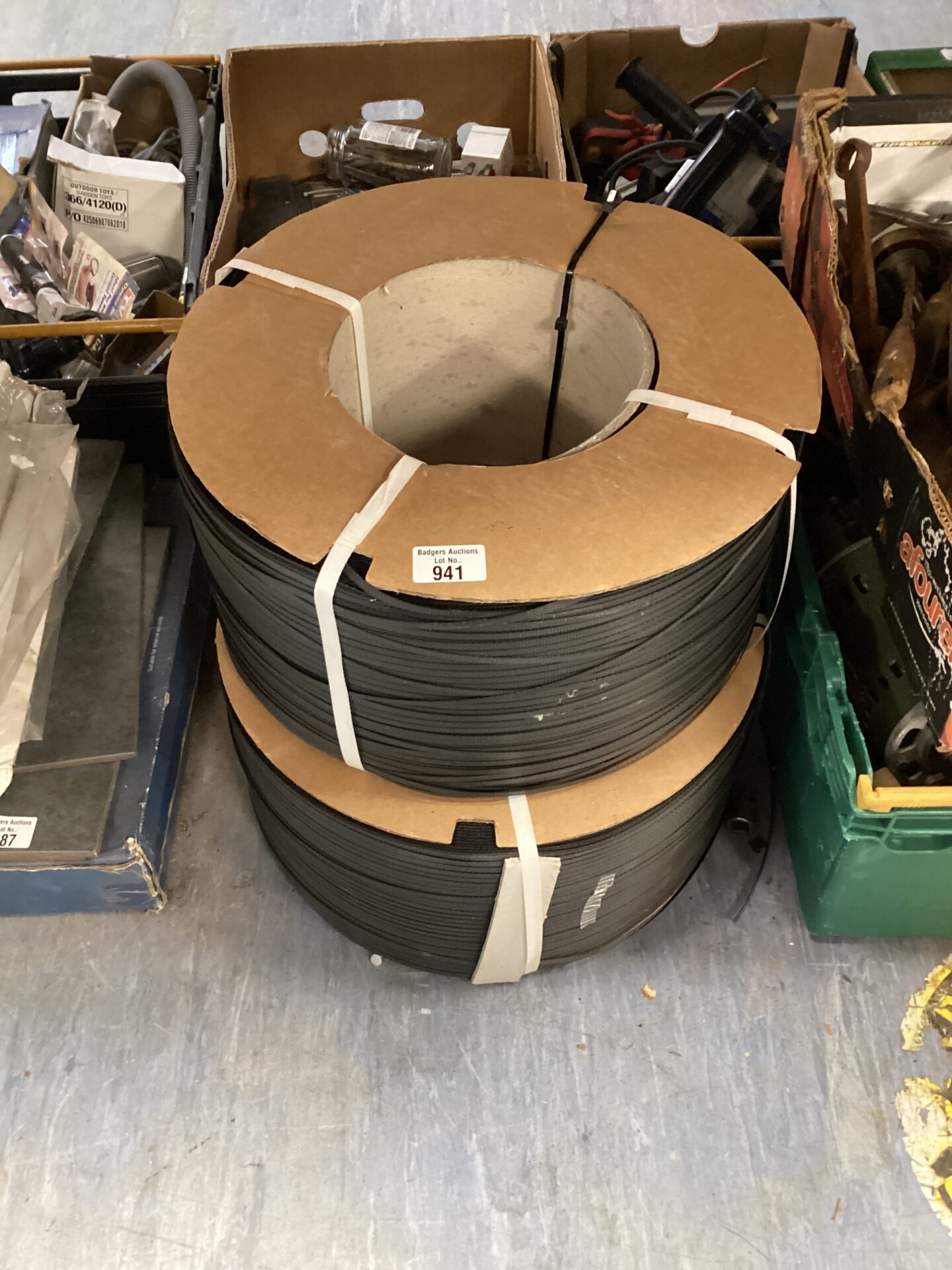 1079 Two reels of packaging banding