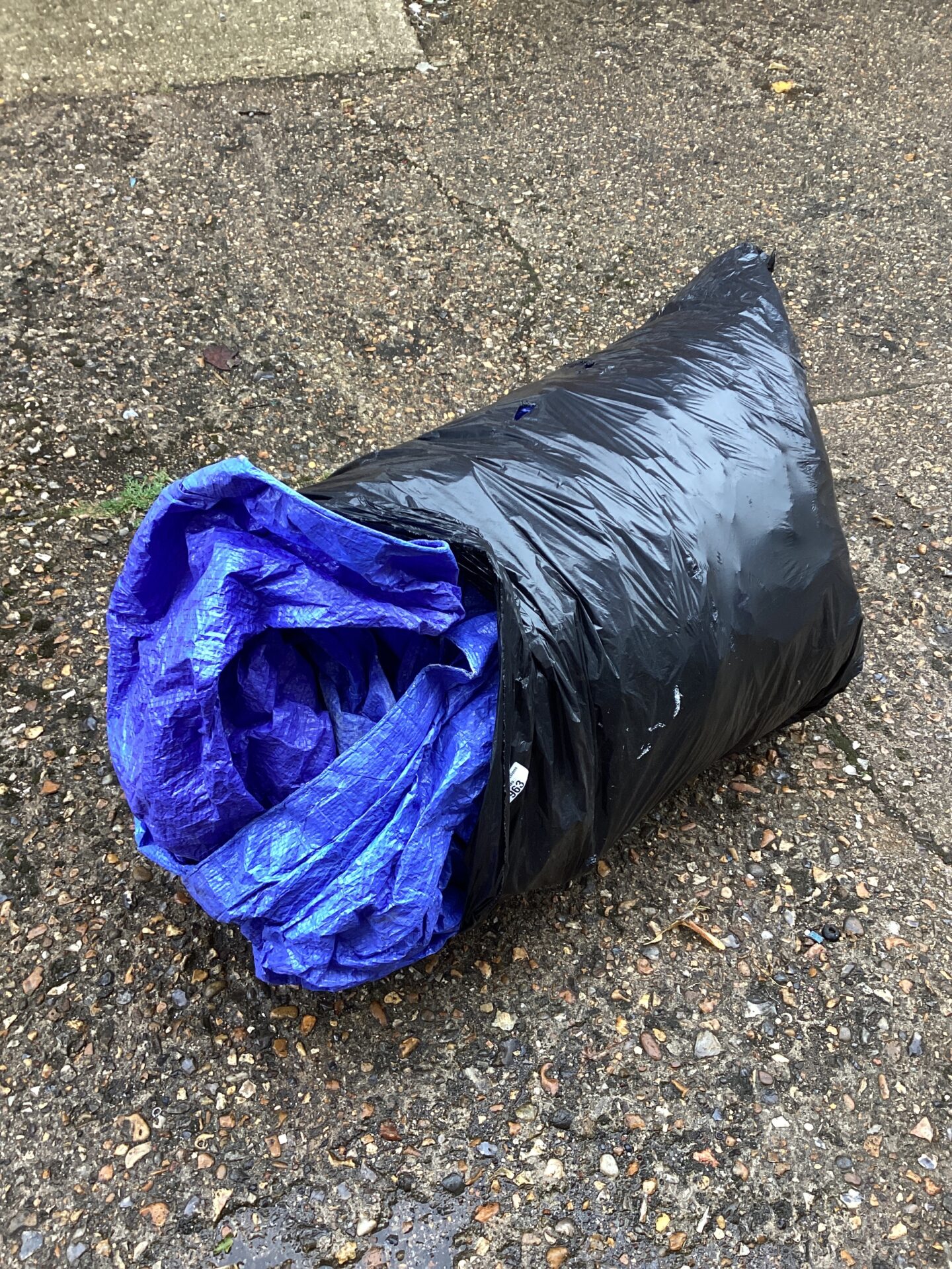 963 Large blue tarpaulin