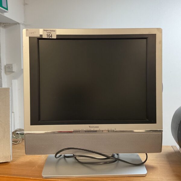 Compact Venurer LCD television with integrated DVD player.