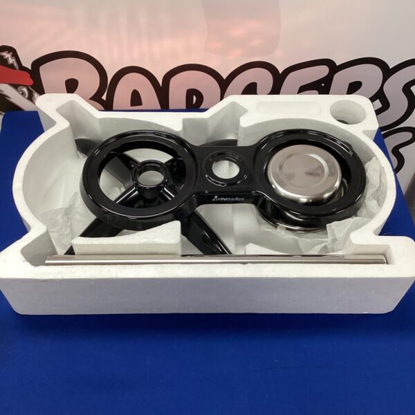 New stainless steel pet bowls from Allpet Solutions in original packaging.
