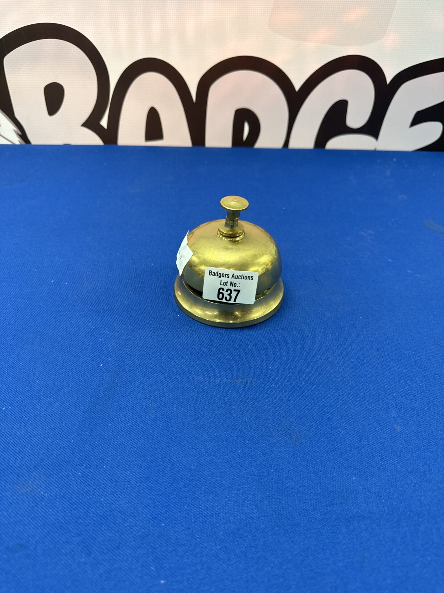 637 Vintage brass reception bell