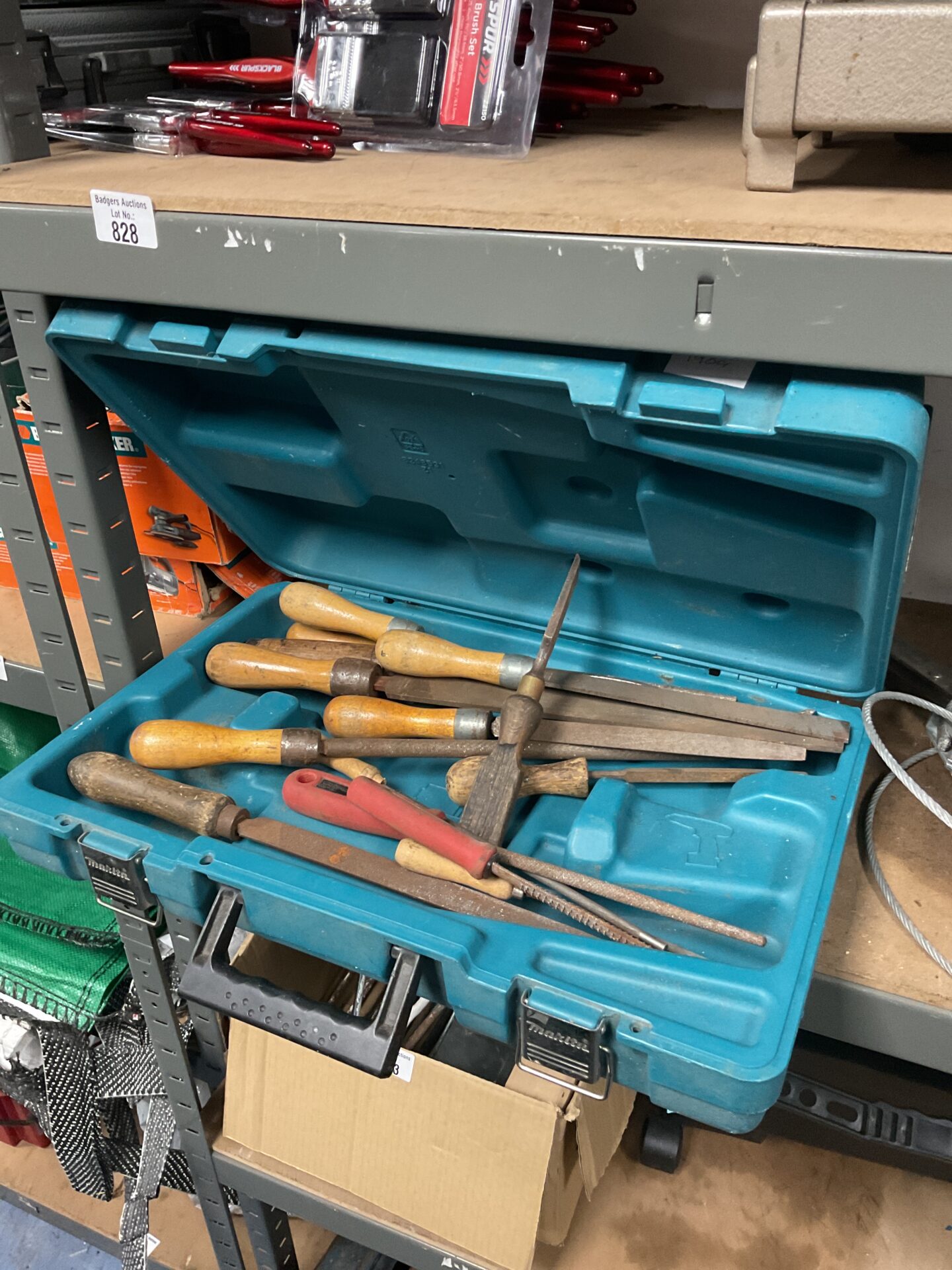 864 Makita tool case full of chisels