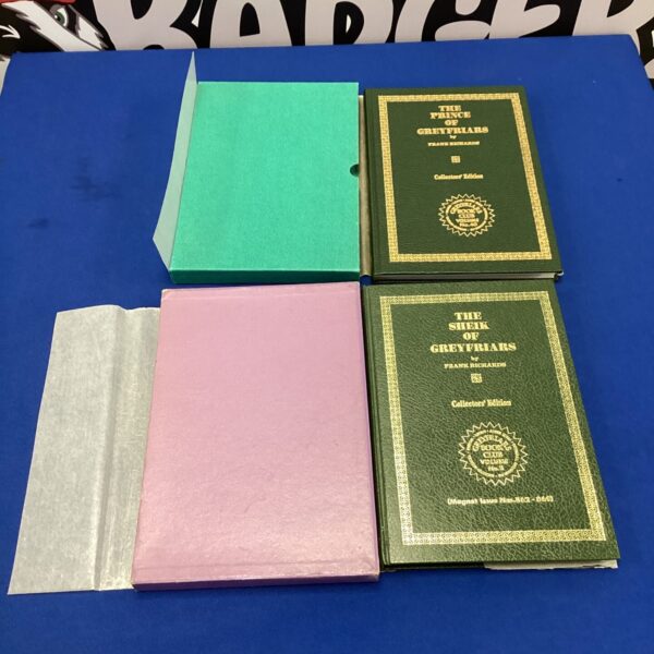 Stack of two Frank Richards Greyfriars limited edition books.