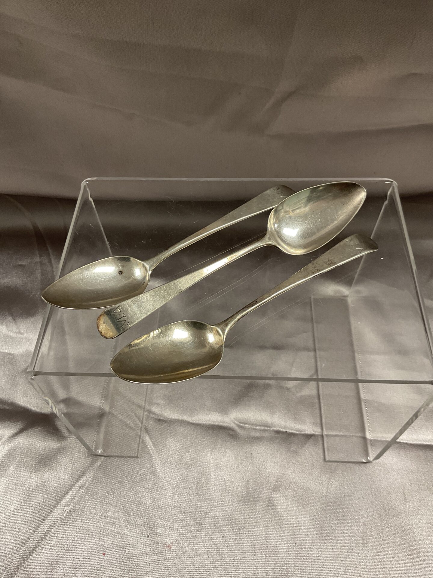 765 Three Georgian Sterling silver teaspoons 31g
