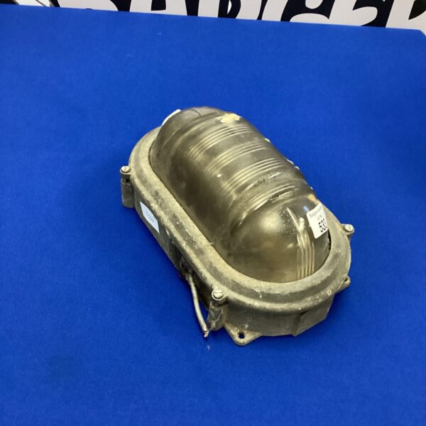 Vintage bulkhead light for classic vehicles and restoration projects.