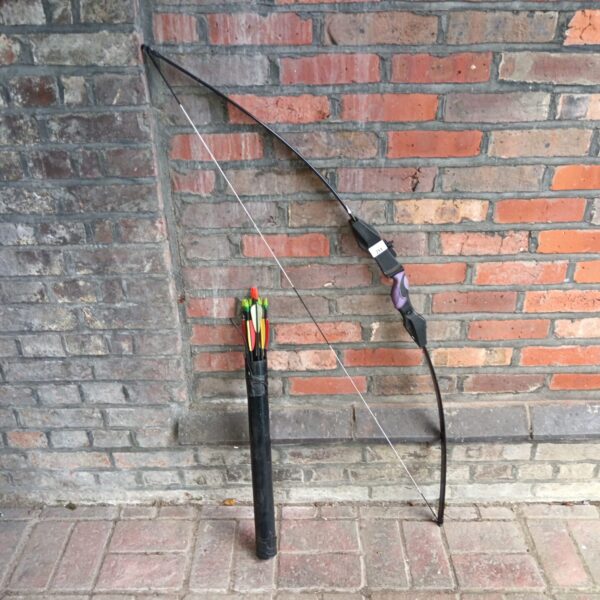 Barnett Sport Flight bow with arrows for archery practice.