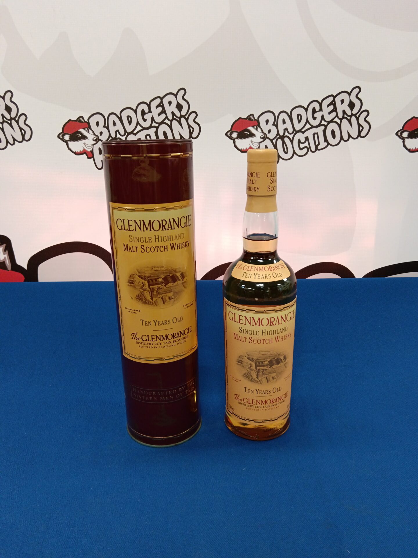 864 Glenmorangie 10 year old bottle of malt scotch whiskey