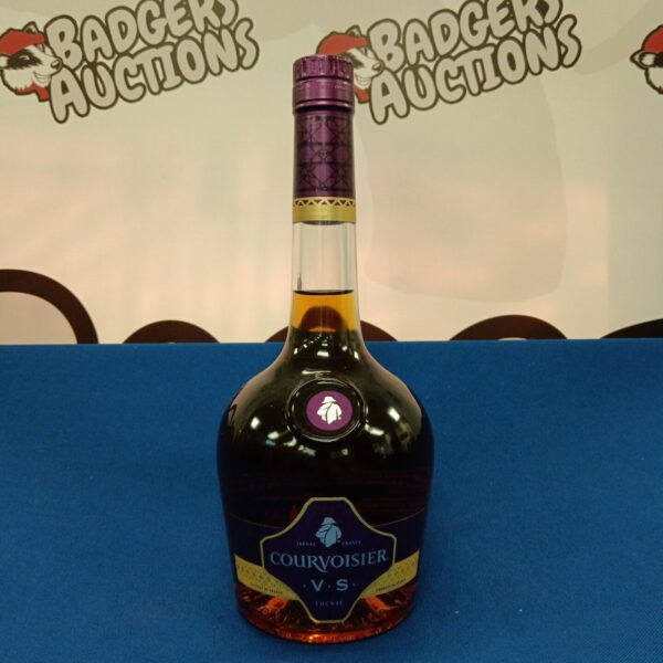 Sealed bottle of Courvoisier VS Cognac, French brandy.