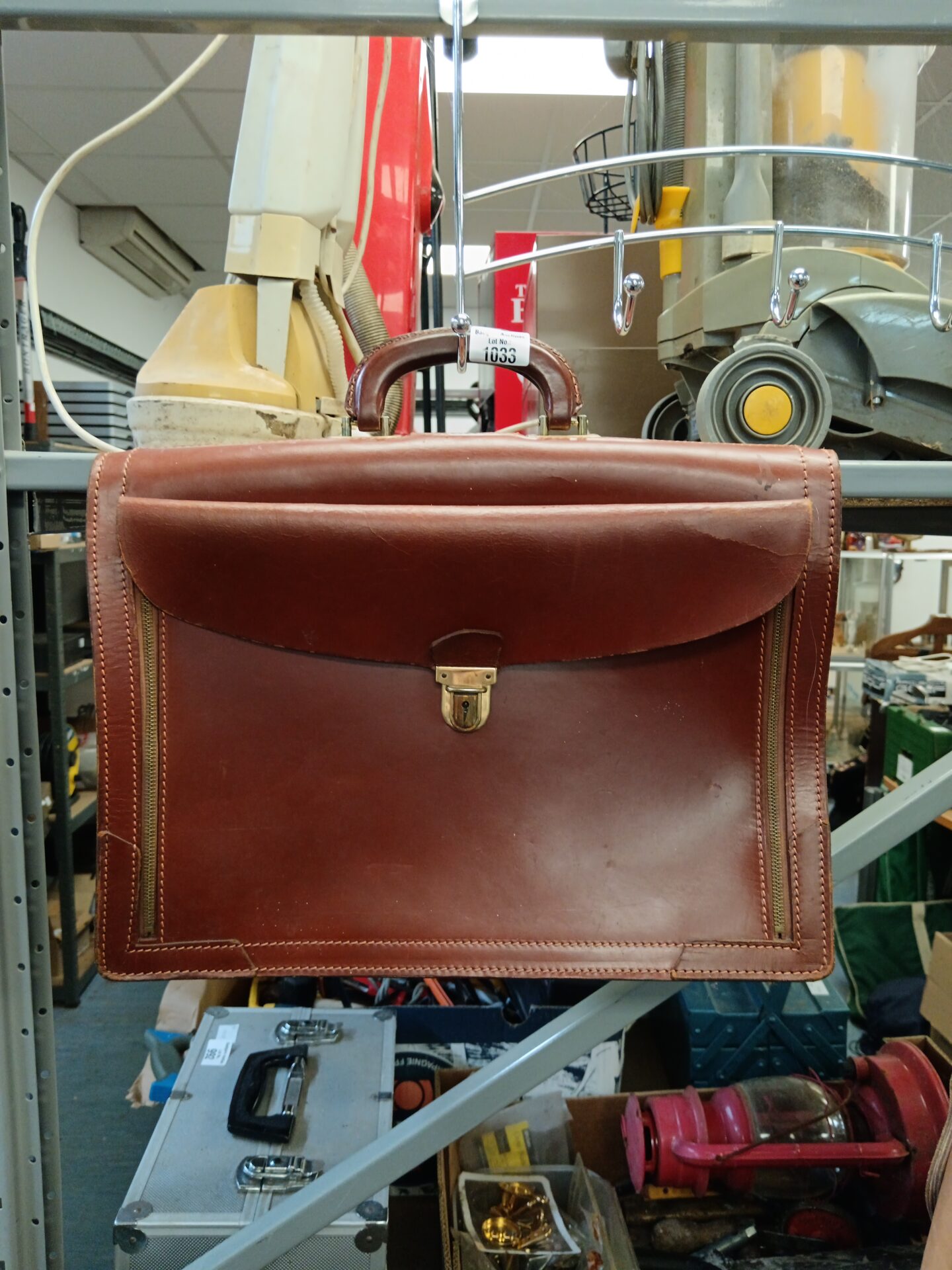 1128 Vintage homa leather briefcase