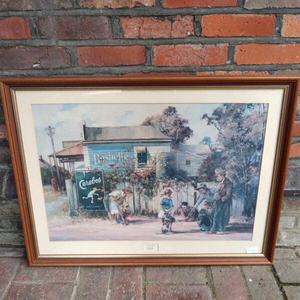 Darcy Doyle print "The Big Ring" depicting a vintage cricket scene.