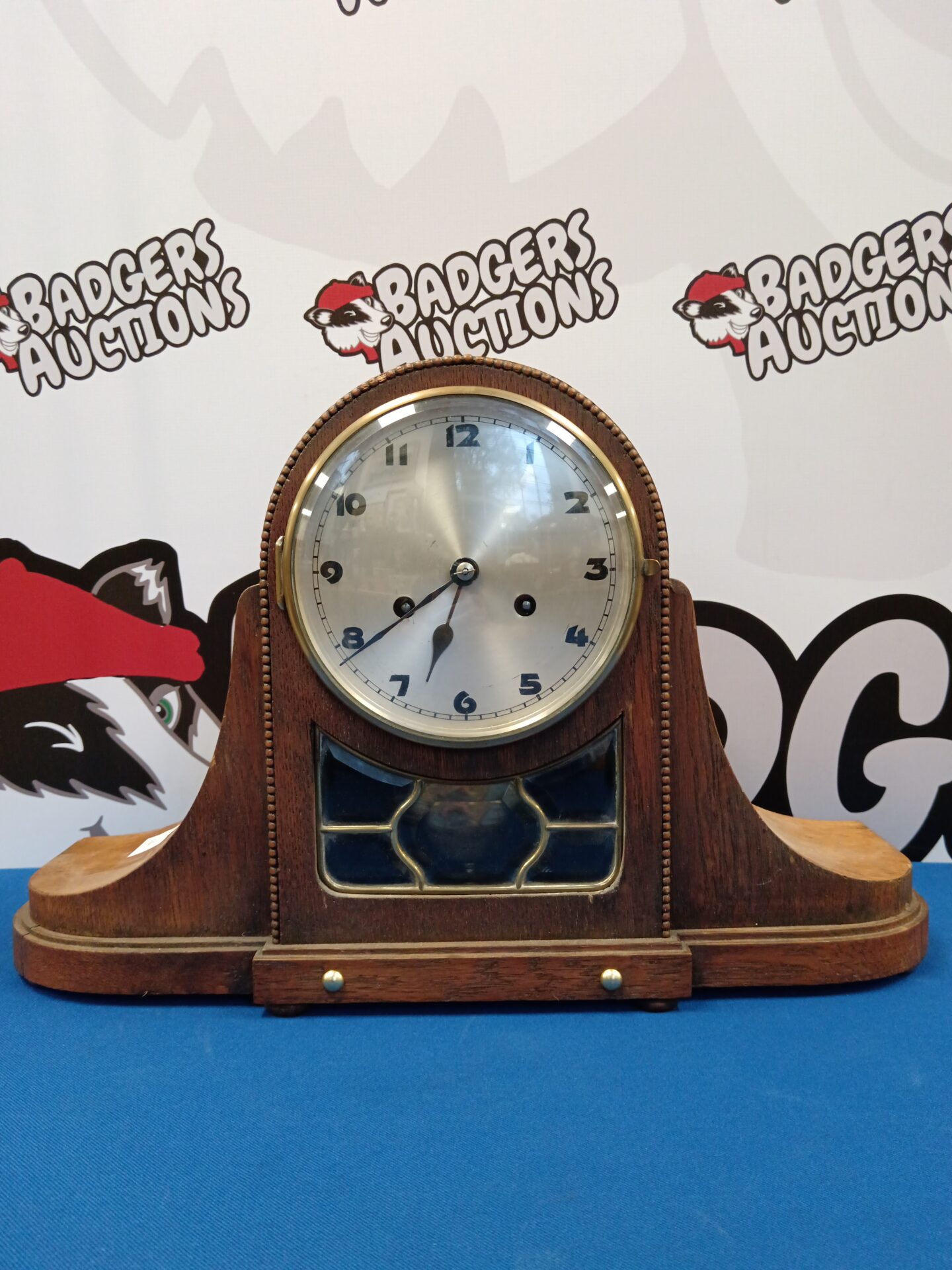 031 Large oak case German Kienzle Clock c 1932 working with key