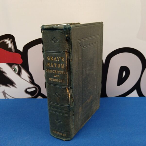 Vintage 1905 Gray's Anatomy book cover, medical textbook.