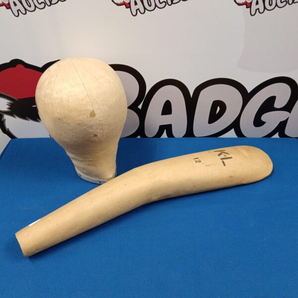 Antique K & L mannequin head for vintage display and collection.