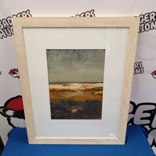 Serene landscape painting "Freshes" by Tony Foster, mixed media artwork.