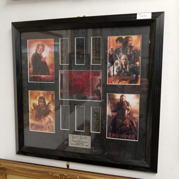 Framed Lord of the Rings limited edition 35mm film cell.