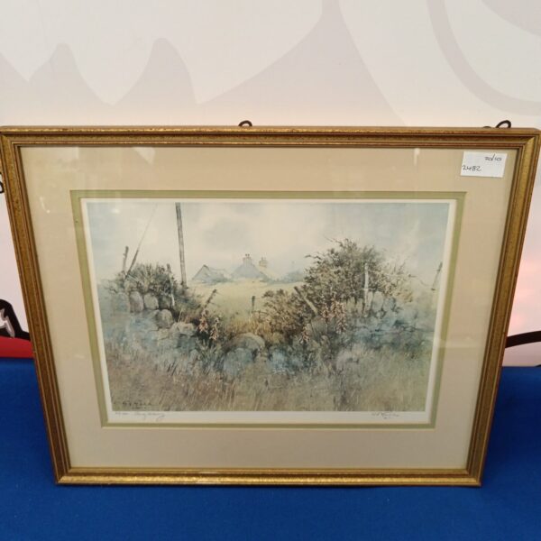 Signed limited edition G V Gadd Anglesey landscape print.