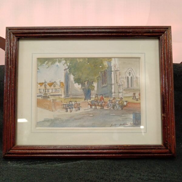 Julie Cobden watercolour painting of Marlow All Saints Church.