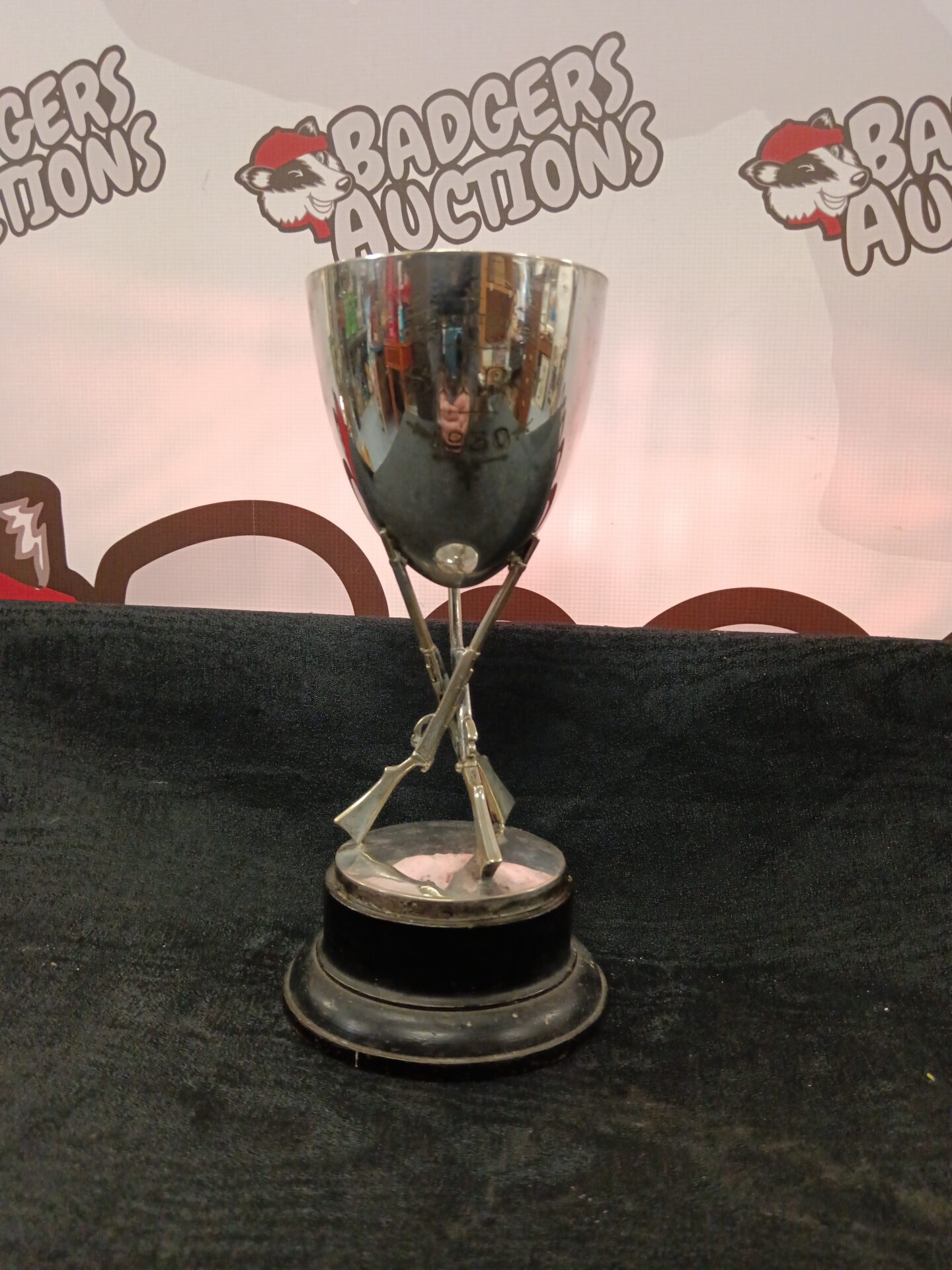 898 Smrc 1930 silver plate rifle shooting trophy