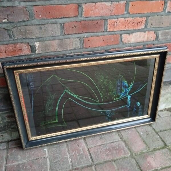 Framed Peter Longley landscape art print for wall decor.