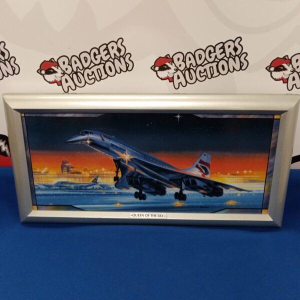 Bradford Exchange Concorde panorama, limited edition aviation art.