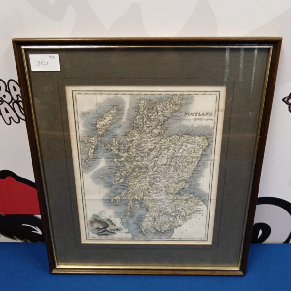 Detailed antique map of Scotland by R Scott, Edinburgh.