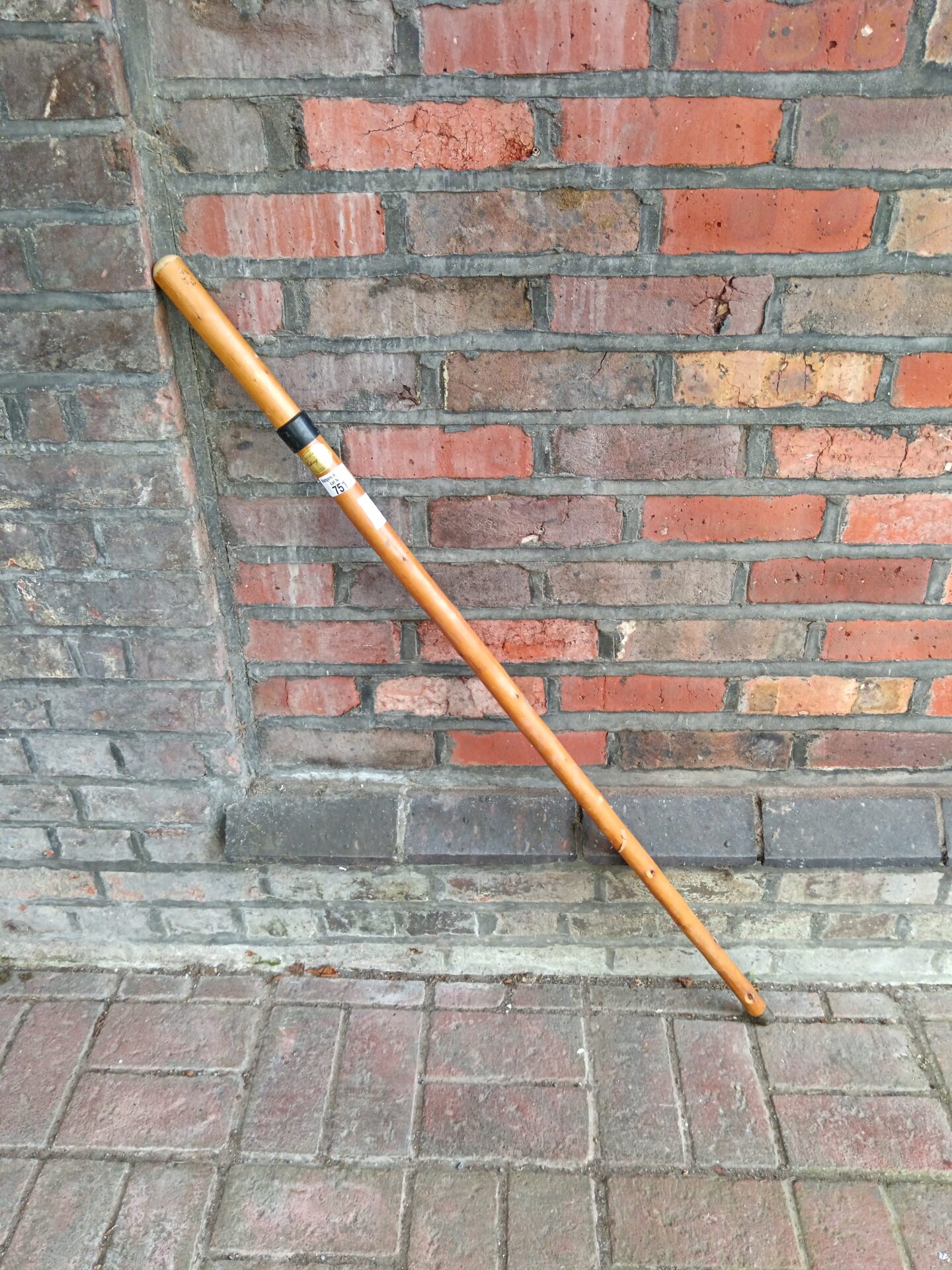 751 Hand crafted walking cane with hidden shot glasses