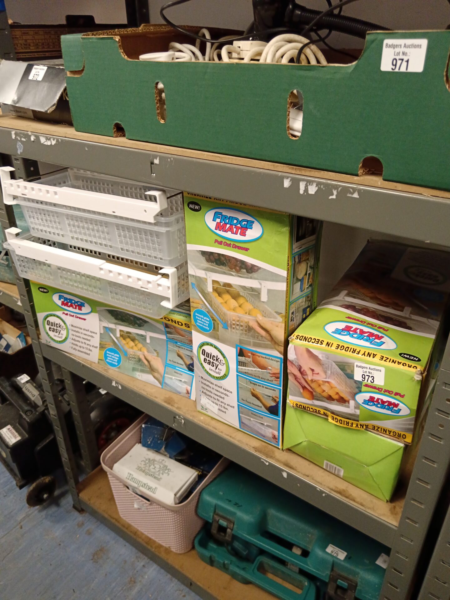 973 Lot of 6 fridge mate pull out drawers