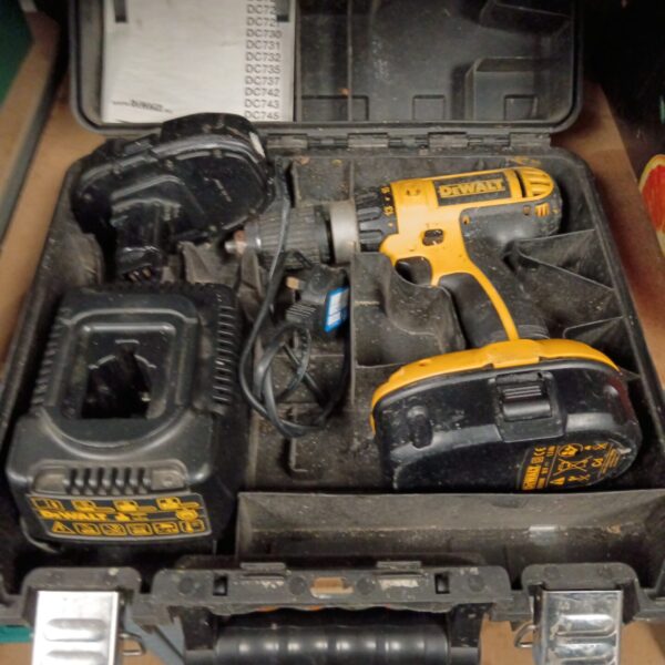 Untested DeWalt 18v cordless drill in used condition.