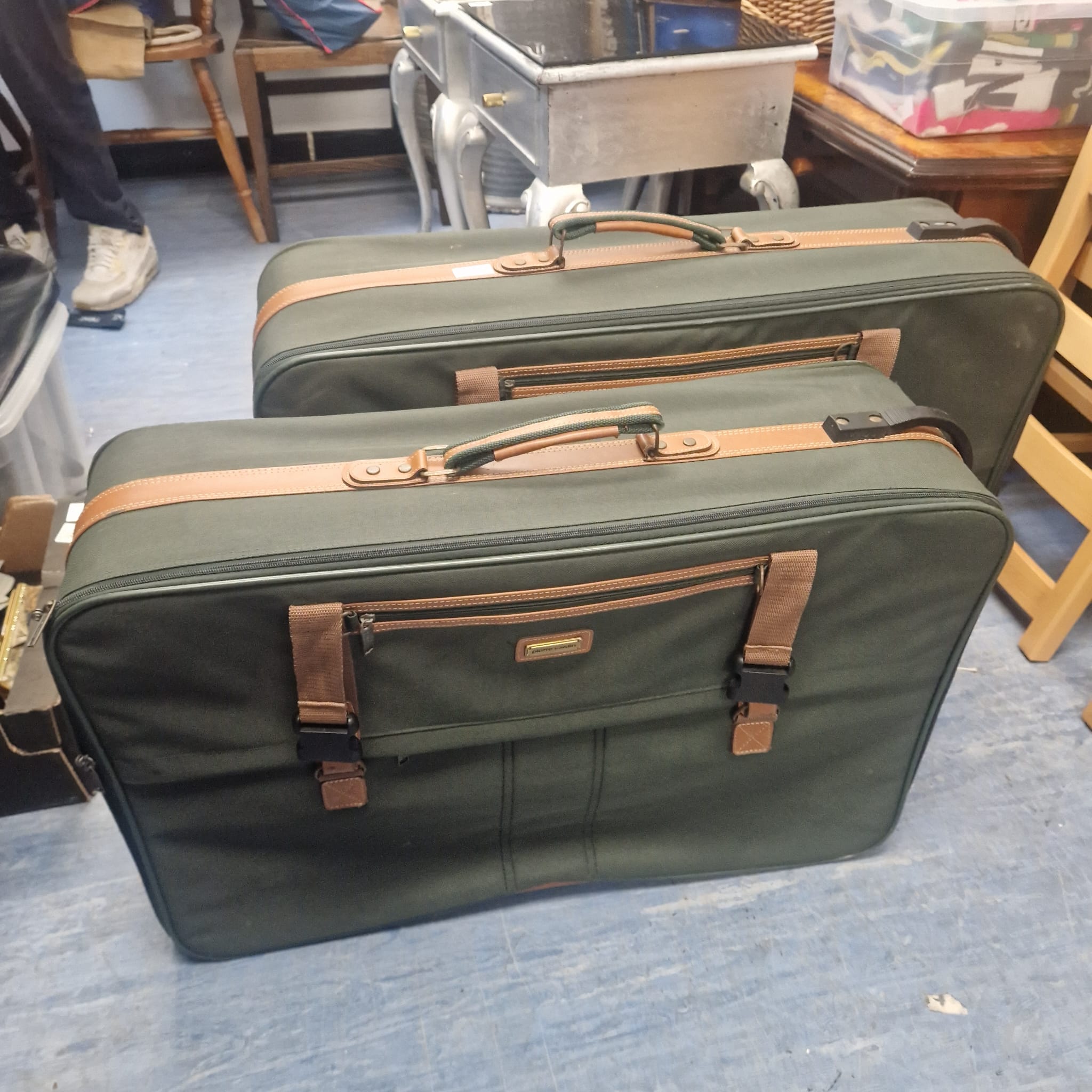 588 Two pierre cardin suitcases