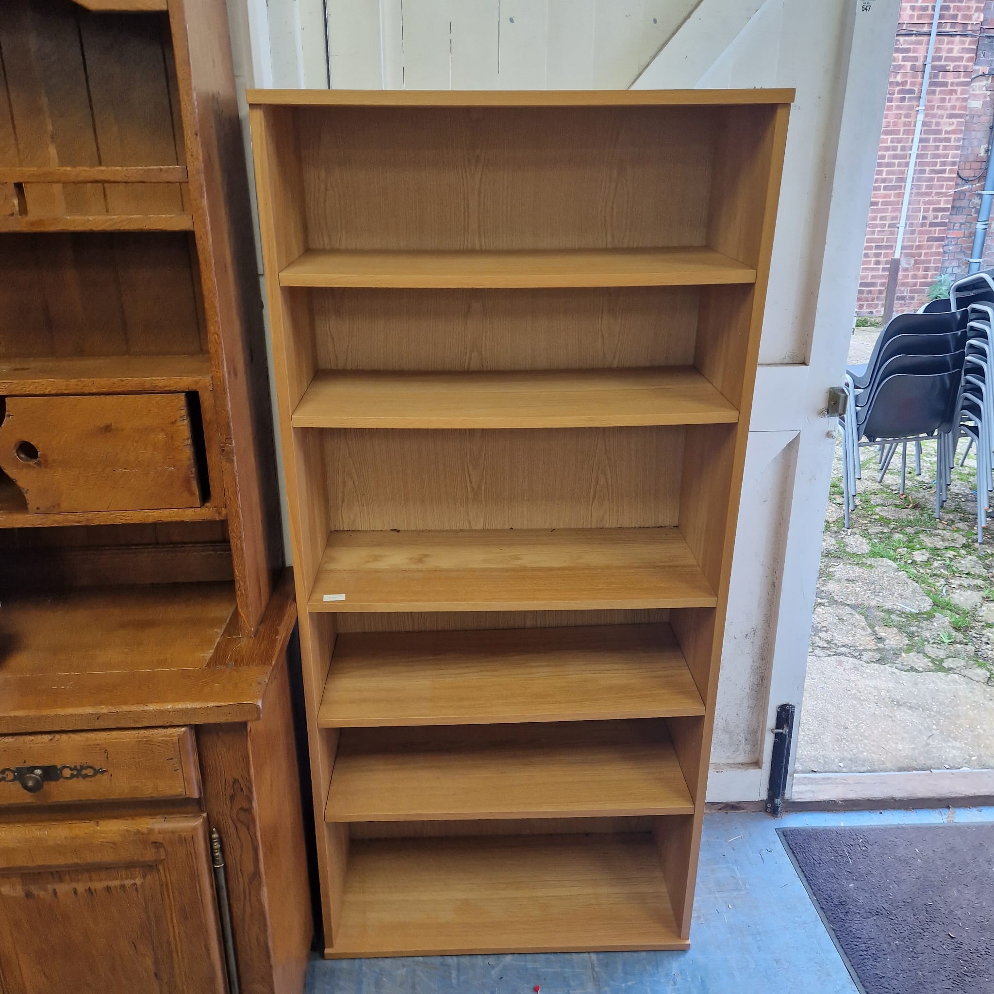 589 Oak effect bookcase