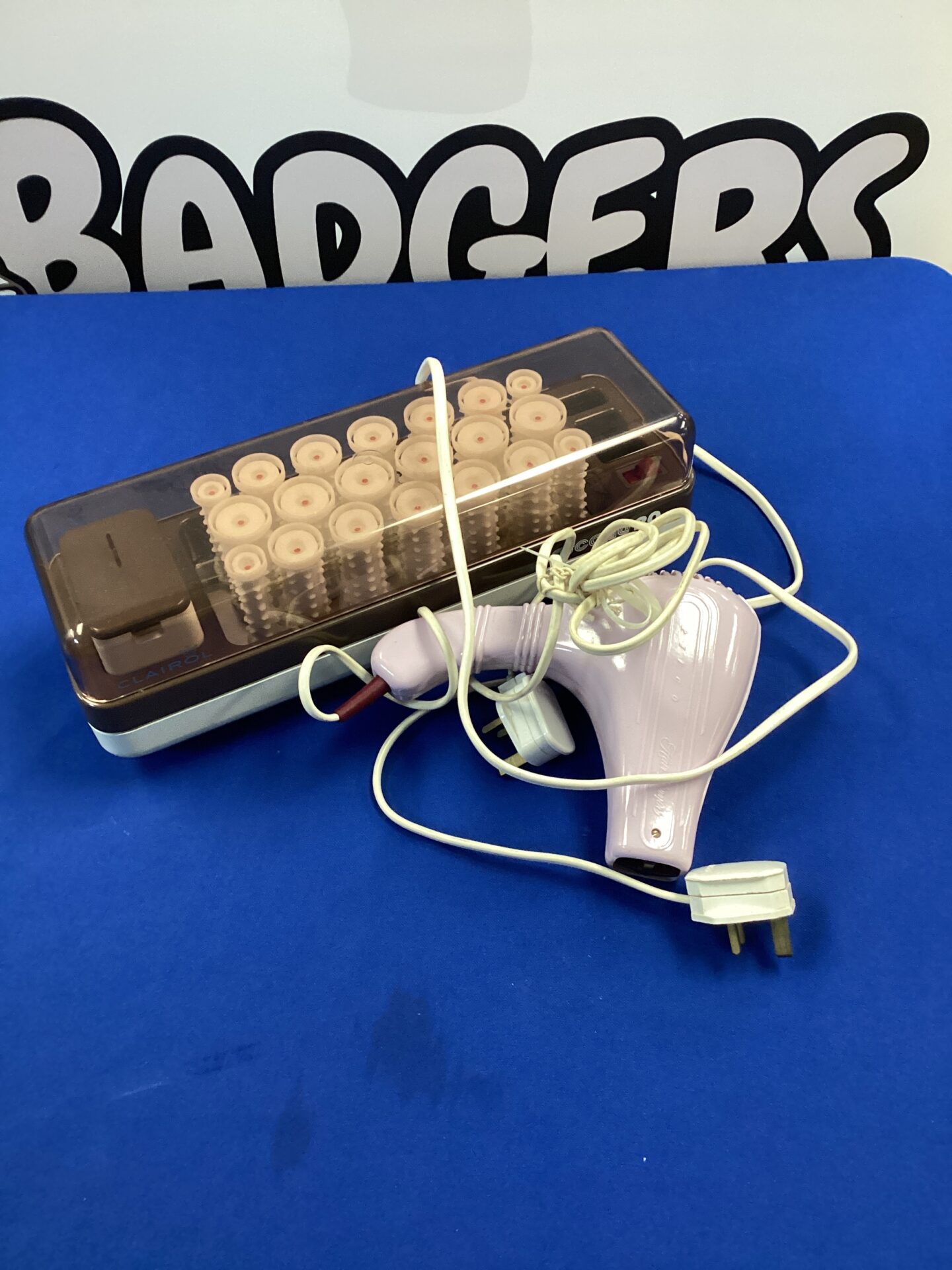663 Retro Cascade 20 hair curling set with pifco hair dryer