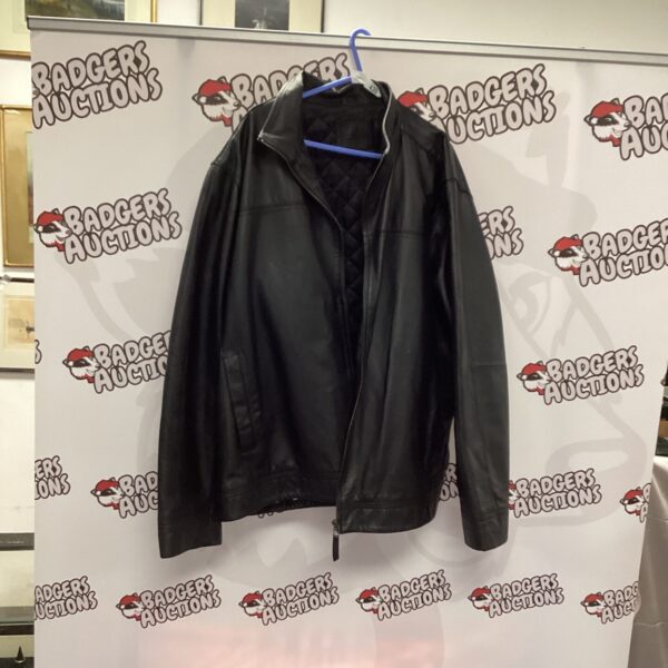 Blue Harbour leather jacket size XL, men's outerwear.