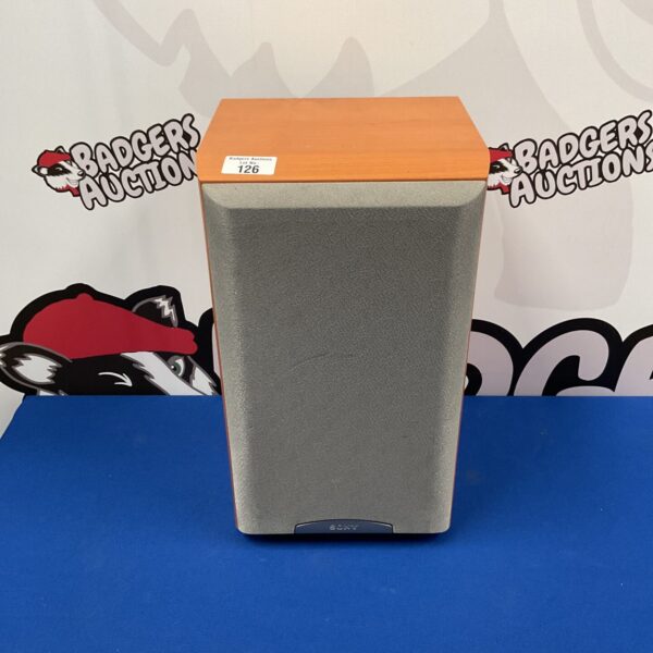 Single Sony AS-MB250H bookshelf speaker for home audio.