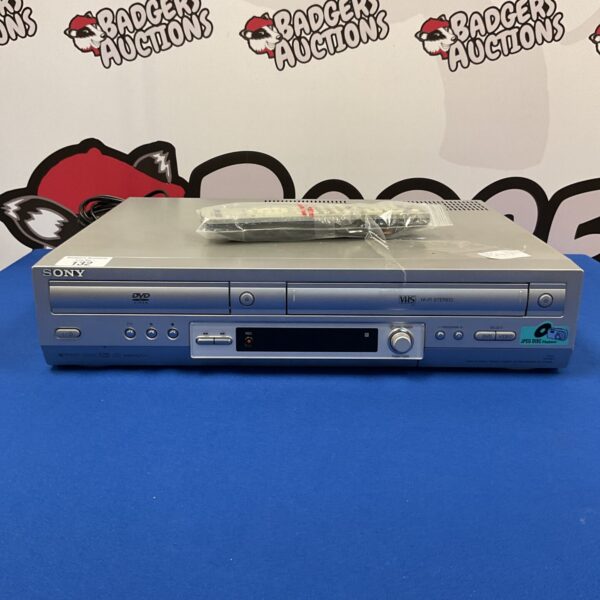 Sony SLV-D950 DVD and VCR combo player, front view.