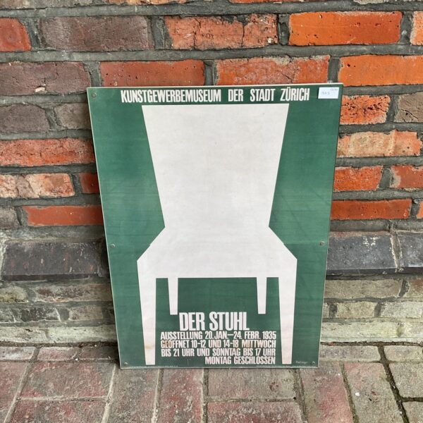 Vintage German advertising poster announcing an exhibition.