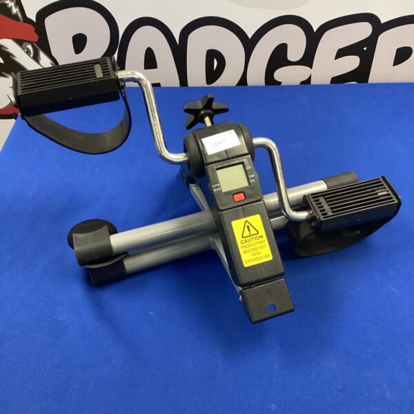 Front view of the NRS pedal exerciser with digital display.