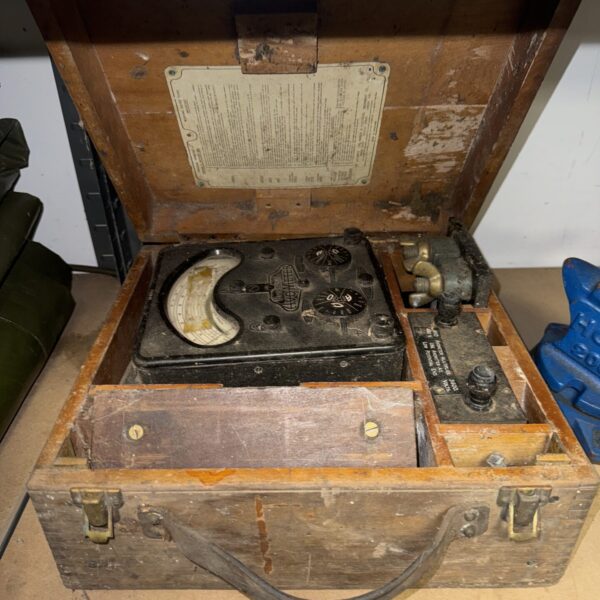 Vintage Avometer Model 8 multimeter in wooden case
