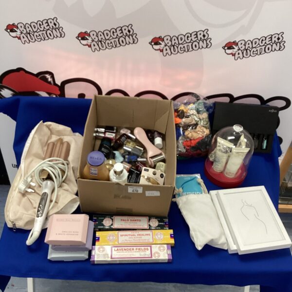 Mixed lot of beauty products including Laura Ashley items.