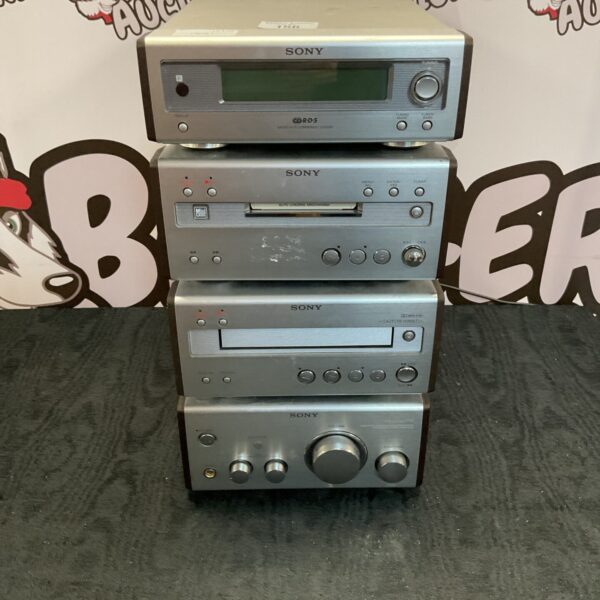 Silver Sony HCD-SH2000 mini stack system vintage audio.
