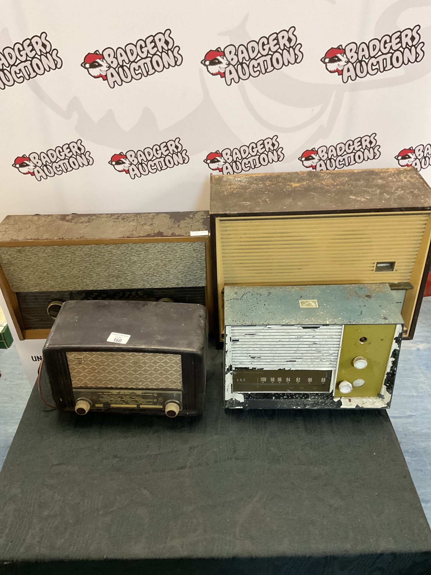 164 Collection of four vintage radios