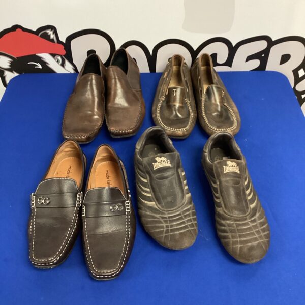 Men's shoes lot featuring Moda Italiana and Lonsdale brands.