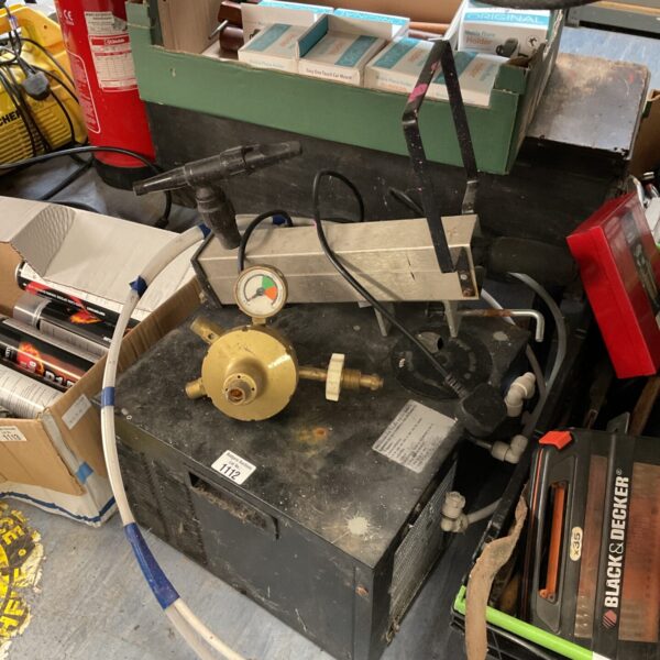 Vintage beer pump cooler system refrigeration unit.