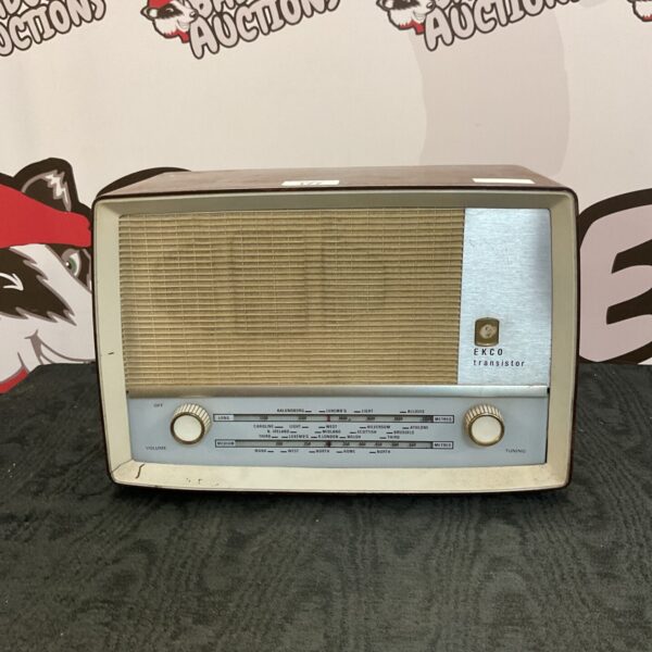 Vintage Ekco transistor radio in good condition, a collectible item.